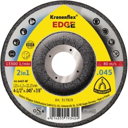 Cut Off Type 27 (Depressed Center) 4-1/2 x .045 The Edge for Steel & Stainless Steel Klingspor
