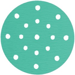 Sanding Disc 6" Diameter With 16 +1 Holes Velcro FP77 Aluminum Oxide 1000 Grit