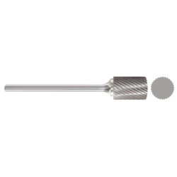 Carbide Burr SA-1L6 Cylinder Shape No End Cut 1/4" Diameter 1/2" Long 1/4" Shank Single Cut 6" Long Shank Made In U.S.A.