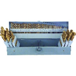 Drill Set 115 Piece 1/16 to 1/2 by 64ths, A to Z and #1 to #60 Jobber Length High Speed Steel Bright Made In U.S.A.