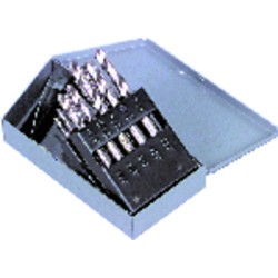 Drill Set 13 Piece 1/16 to 1/4 by 64ths Screw Machine Length High Speed Steel Bright Made In U.S.A.