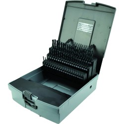 Drill Set 60 Piece #1 to #60 Jobber Length High Speed Steel Black Oxide Made In U.S.A.