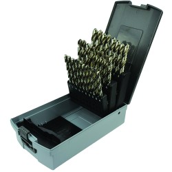 Drill Set 26 Piece A to Z Jobber Length High Speed Steel Bright Made In U.S.A.