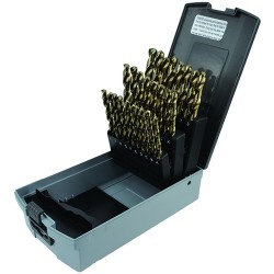 Drill Set 26 Piece A to Z Jobber Length Cobalt M42 Bright Made In U.S.A.