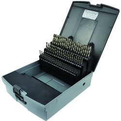 Drill Set 60 Piece #1 to #60 Jobber Length High Speed Steel Bright Made In U.S.A.