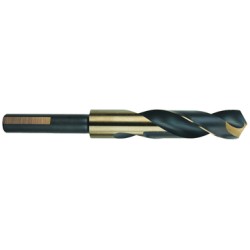 1-1/64 1/2 3-Flats High Speed Steel Black & Gold Made In U.S.A.