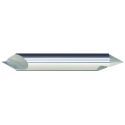 50460 - 1/8 Double End 60 Degree 1 Flute Carbide Bright Made In U.S.A.