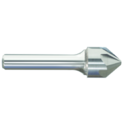 1" Chatterless 100 Degree 6 Flute Carbide Bright Made In U.S.A.