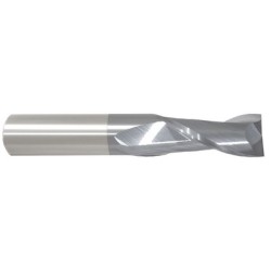 1/32 2 Flute 1/8 Shank Single End Center Cutting Carbide Regular Length ALTiN Made In U.S.A.