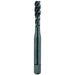 #10-24 Semi-Bottoming H2 Spiral Flute  3 Flutes High Speed Steel Black Made In U.S.A.