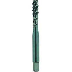 M10 x 1.50 Semi-Bottoming D6 Spiral Flute 3 Flutes High Speed Steel Black Made In U.S.A.