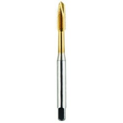 #10-24 Plug H3 Spiral Point 3 Flutes High Speed Steel TiN Made In U.S.A.
