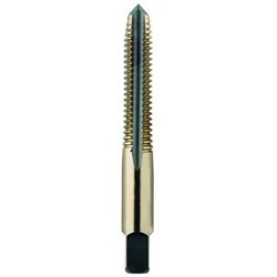 1/4-28 Plug H3 Hand Tap 4 Flutes High Speed Steel Black & Gold Made In U.S.A.