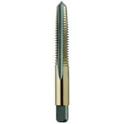 1/4-28 Taper H3 Hand Tap 4 Flutes High Speed Steel Black & Gold Made In U.S.A.