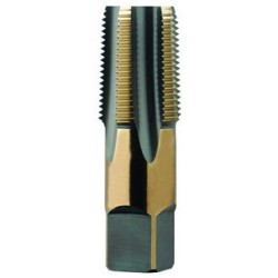 1"-11-1/2 NPT-Pipe Straight 5 Flutes High Speed Steel Black & Gold Made In U.S.A.