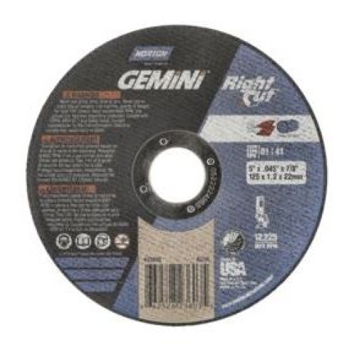 Cut Off Type 1 (Flat) 5 x .045 x 7/8 Gemini RightCut for Steel & Stainless Steel