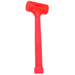 48 oz - 2-5/8" Head Diameter - Coated Steel Handle - Dead Blow Hammer