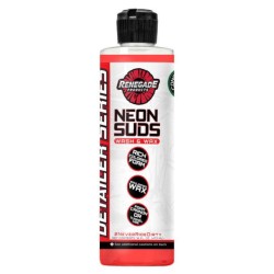 Renegade Detailer Neon Suds Red Wash & Wax 16oz Bottle