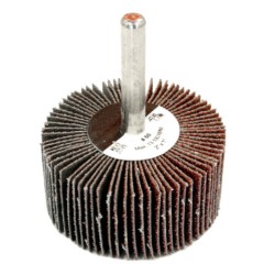 Original Flap Wheel - Aluminum Oxide - 1" Diameter x 1" Depth - 1/4" Shank - 120 Grit