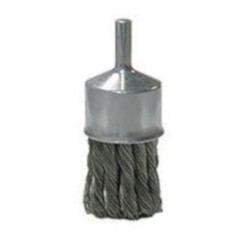 Original Knot End Brush - Mild Steel - 3/4" x 1/4" Shank - 20,000 rpm - Clamshell Pkg