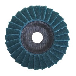Buff & Blend Flap Disc - Type 29 - Steel/SS/ALU - Non-Woven - 5" x 7/8" - Fine - 12,250 rpm