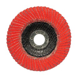 Razor-Edge Flap Disc - Type 27 - Steel/SS/ALU - Ceramic - 4-1/2" x 7/8" - 40 Grit - 13,300 rpm
