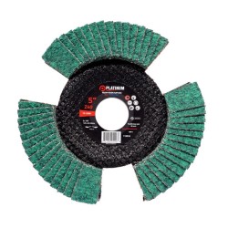Razor-Vision Flap Disc - Type 29 - Steel/SS - Zirconia - 4-1/2" x 7/8" - 40 Grit - 13,300 rpm