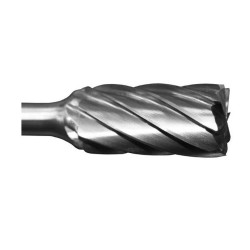 Carbide Burr SB-3NF Cylinder Shape End Cut 3/8" Diameter 3/4" Long 1/4" Shank