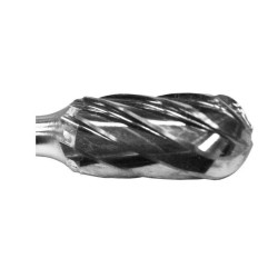 Carbide Burr for Aluminum SC-1NF Cylinder Shape Radius End 1/4" Diameter 3/4" Long 1/4" Shank