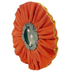 Airway Buffing Wheel - 16 Ply - Orange/Yellow Kwik Kut - 10" X 3" X 5/8"