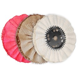 Red Sisal Airway Buffing Wheels - 12 Ply - Rst - 10" X 3" X 5/8"