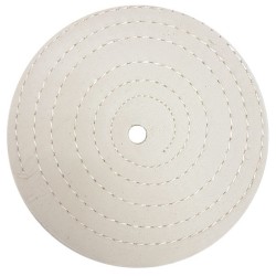 White Sewn Buffing Wheel - 40 Ply - 10" X 5/8"