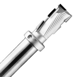 PCD Ecodia Compression Router Bit 3/4" Diameter 1-7/8" Cutting Edge 4-1/2" Long 1+1 Wing 3/4" Shank LH