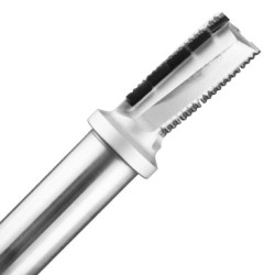 PCD Hogging Spiral Router Bit 3/4" Diameter 1-3/8" Cutting Edge 3 Flute 4" Long 3/4" Shank RH
