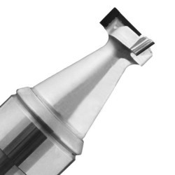 PCD Pocketing Tool with Plunge 1-3/4" Diameter 1/2" Cutting Edge 4-1/2" Long 3+1 Wing Thermwood HSK63 Shank RH