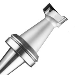 PCD Pocketing Tool with Plunge 1-3/4" Diameter 1/2" Cutting Edge 3-1/2" Long 3+1 Wing Thermwood 30 Shank RH