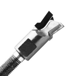 PCD Dovetail Router Bit for Dodds Machine 14mm Diameter 2" Long 2 Wing Radius 5/16" Shank LH