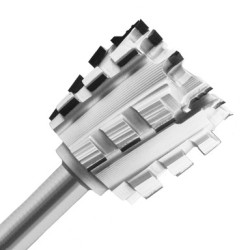 PCD Tenon Tool 61mm Diameter 117mm Long 3+9 Wing Radius 3/4" Shank RH
