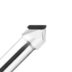 PCD Door Trim Router Bit 26mm Diameter 2-3/4" Long 1 Wing 45&deg; 3/4" RH