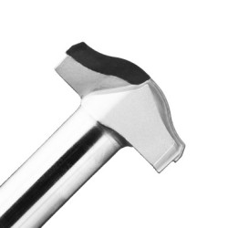 PCD Raised Panel Router Bit 50mm Diameter 2-3/4" Long 2 Wing 17.4mm Radius 3/4" RH