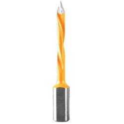 Thru Point Dowel Drill Bit 4mm Diameter 27mm Cutting Edge 57mm Long 2 Flute 10mm Shank LH Proline Series