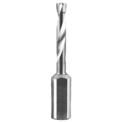 Brad Point Dowel Drill Bit 5mm Diameter Cutting Edge 2 Flute 57mm Long 10mm Shank RH PCD
