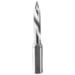 Solid Carbide Thru Point Dowel Drill Bit 8mm Diameter 30mm Cutting Edge 2 Flute 57mm Long 10mm Shank LH Industrial Series