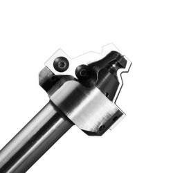 Insert Lock Mitre Router Bit 2.400" Diameter 2 Wing 3-3/4" Long 3/4" Shank RH