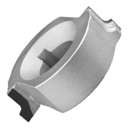 PCD Edgebander Mini Cutter 56mm Diameter 17mm Cutting Edge 2 Wing 1.5mm Radius 20mm Bore LH