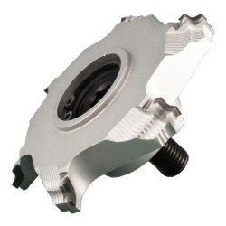 PCD Radius Edgebander Cutter 76mm Diameter 6 Wing 1.5mm Radius HSK25 Bore LH