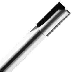 PCD Straight Router Bit 1/4" Diameter 1/2" Cutting Edge 2" Long 2 Flute 1/4" Shank RH 