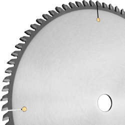 Double End Trim Blade (3 Left + 1 Right) 16" x 100 Tooth x 4.6mm Kerf x 1" Bore Industrial Series