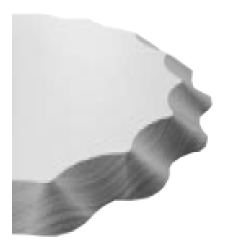 Circular Knife 230mm Diameter x 1.8mm Thick x 30mm Bore Scalloped (no pin holes)
