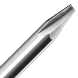 1/16" Diameter x 1/4" Long x 1-1/2" Overall Length x 1/4" Shank x 1 Flute Solid Carbide Veining Bit